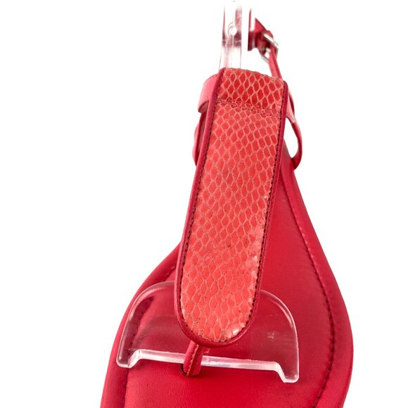 COLE HAAN D40294 Pink Leather Thong‎ Slingback Sandals - Picture 6 of 10